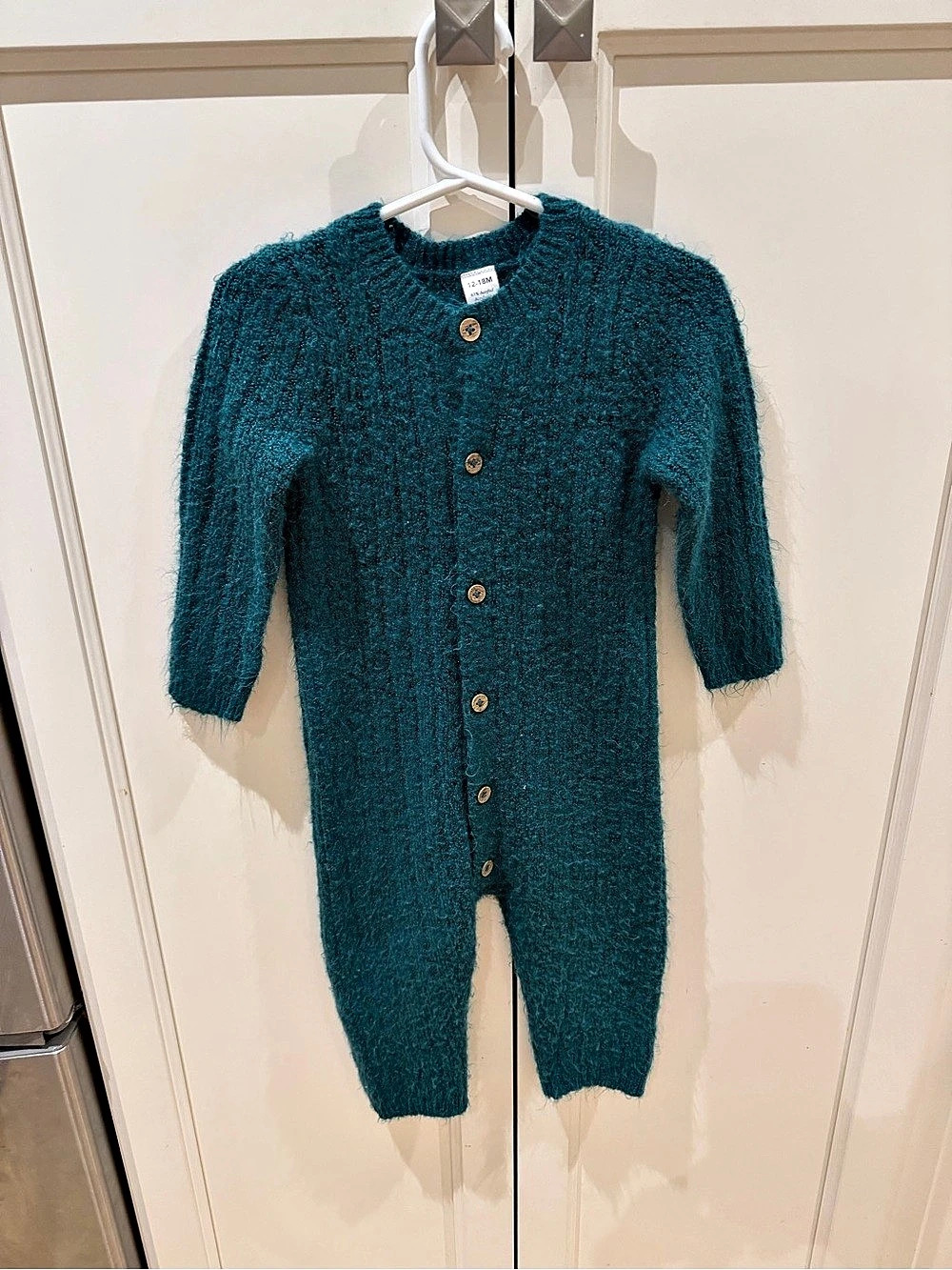 George Boys 12-18M Teal green Knit One-Piece
